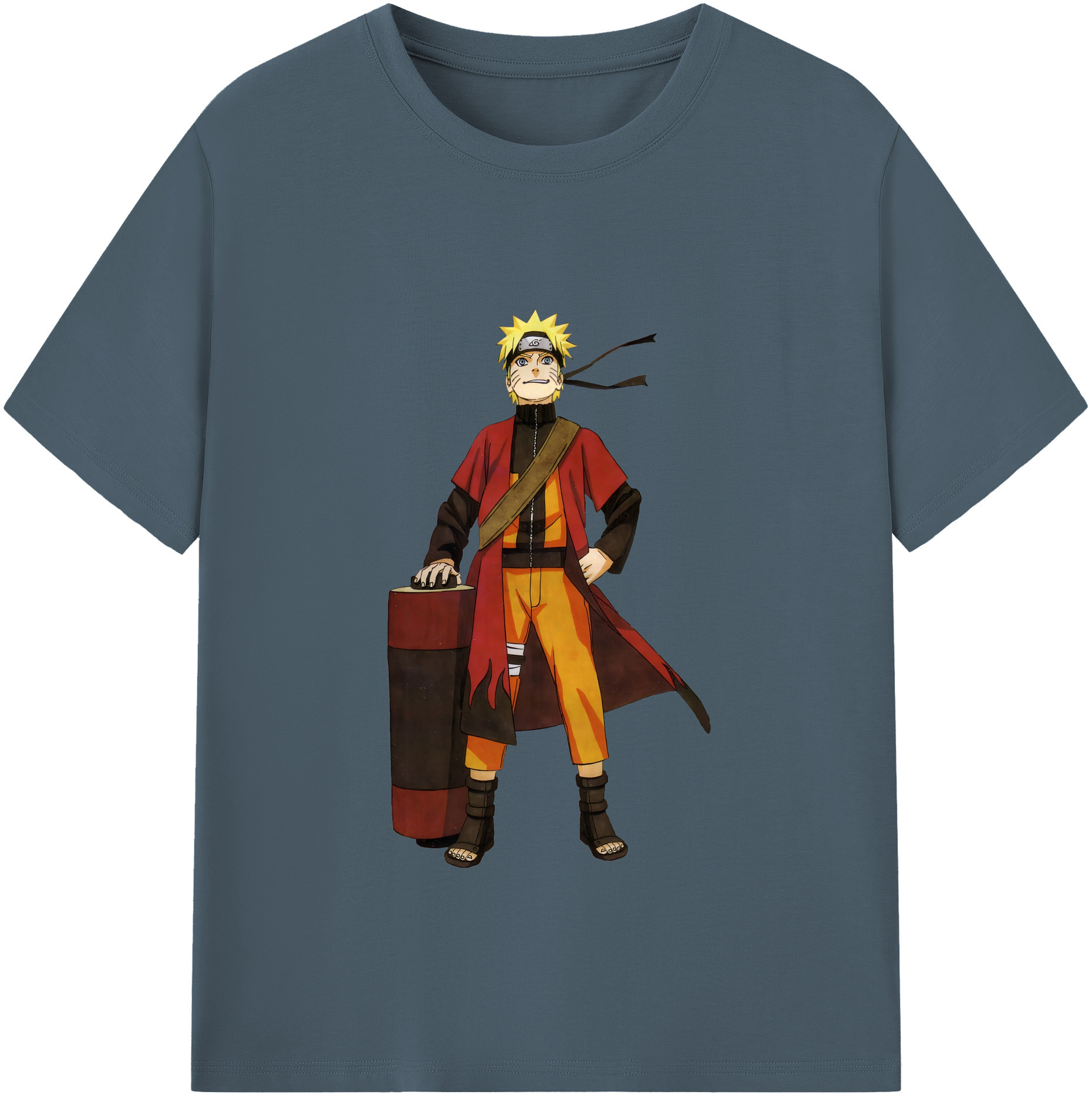 （画像用） NARUTO -ナルト- うずまき ナルト Uzumaki Naruto 綿100％半袖Tシャツ（フロントプリント）